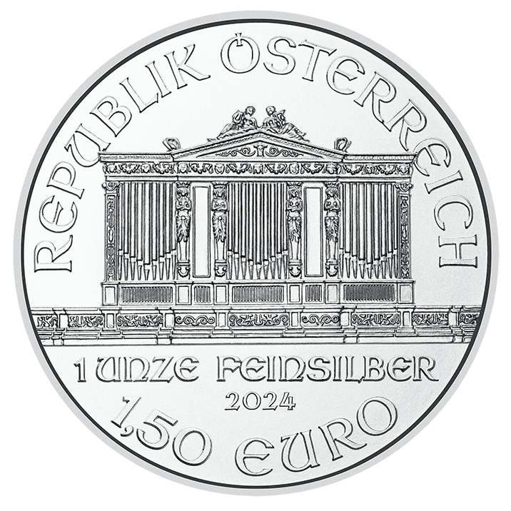 Srebrna moneta Vienna Philharmonic 1 Uncja Silver Coin (2024). SubProfit. Przewodnik Inwestora. Produkty Inwestycyjne