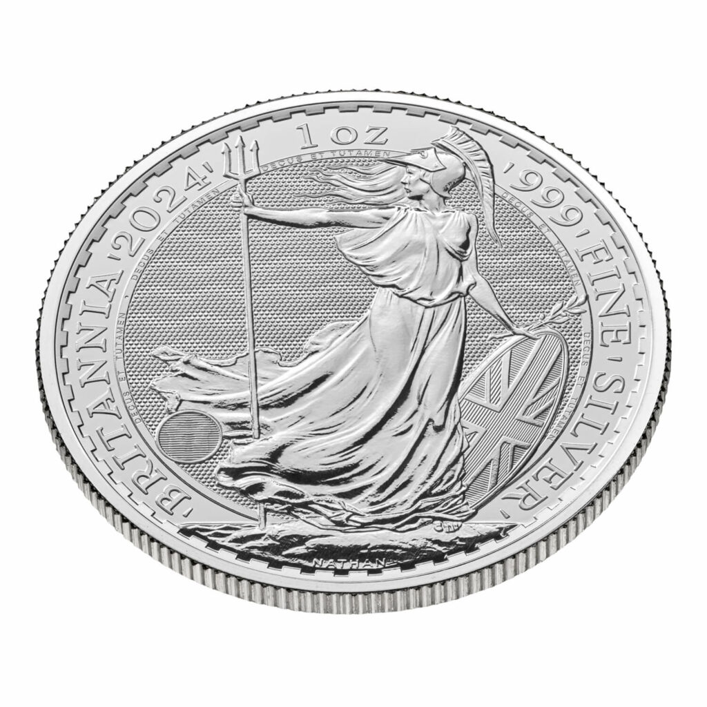 Srebrna Moneta Britannia 1 Uncja Oz Silver Bullion Coin (2024). SubProfit